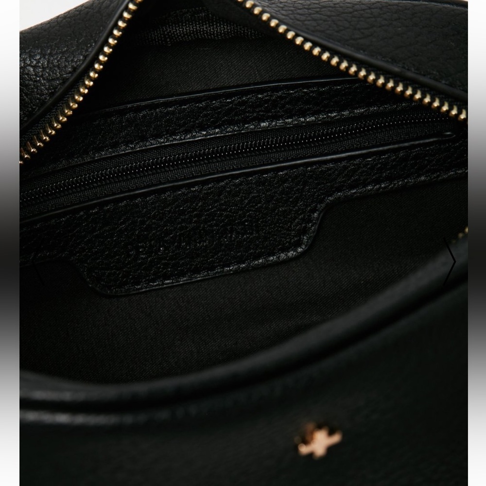 NEW Peta + Jain black crossbody bag with zipper - Picture 4 of 8